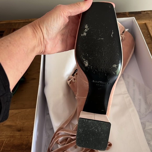 Zimmermann pink velvet boots worn once - Picture 11 of 11